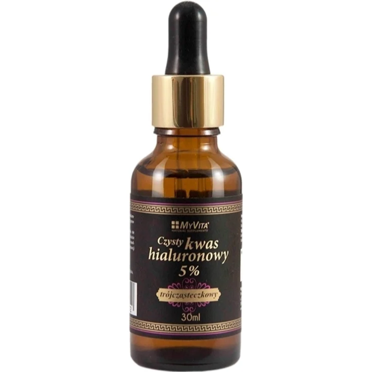 Pure MyVita Hyaluronic Acid 5%, 30 ml Gesichtsserum für Herren, spendet intensiv Feuchtigkeit und strafft die Konturen