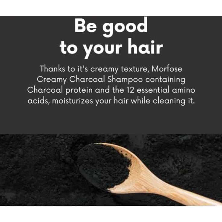 Morfose Charcoal Shampoo Tiefenreinigungsshampoo für fettiges Haar, 1000 ml – Bild 6