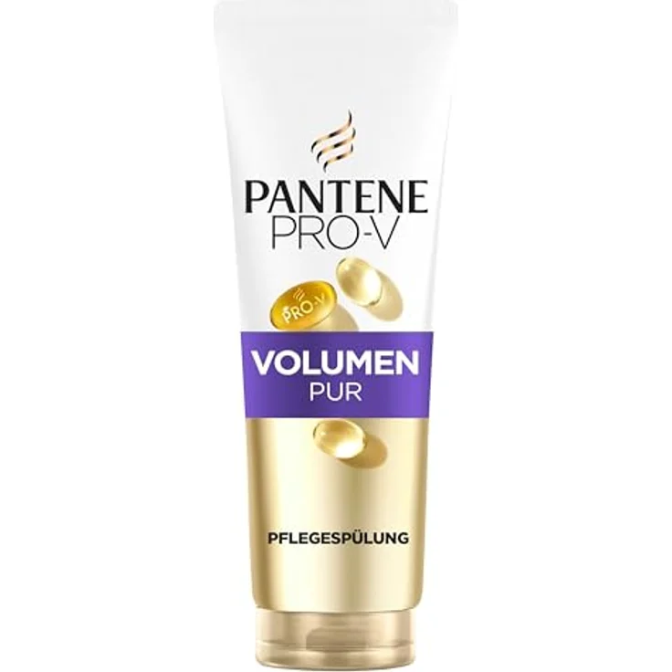 Pantene Pro-V Volumen Pur Pflegespülung 350ml für Feines, Plattes Haar, Silikonfrei, mit Pro-Vitamin B5, Active Nutri-Plex, Stärkt & Regeneriert, Mehr Fülle & Glanz – Bild 1
