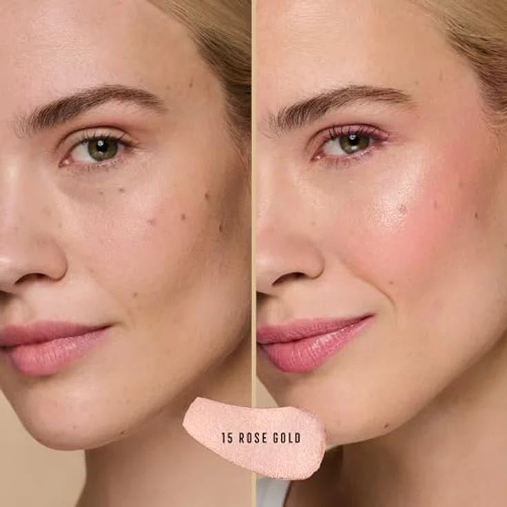 Max Factor Miracle Pure Luminous Touch, Cremiger Highlighter, Farbton 15 Rose Gold, 6 g, lichtreflektierende Pigmente für strahlenden Teint – Bild 5