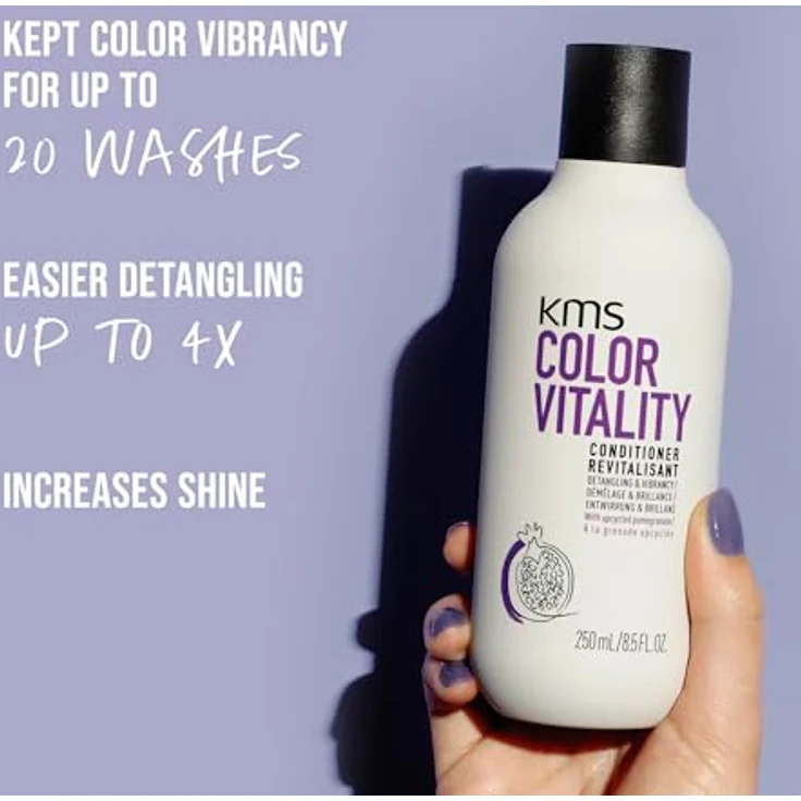 KMS ColorVitality Conditioner 750ml, schützt Farbe vor Verblassen, erleichtert Entwirren bis zu 4x – Bild 3