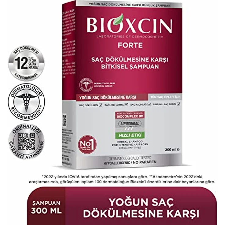 Bioxcin Forte Shampoo – Intensive Pflege gegen Haarausfall mit Biocomplex B11, 300ml – Bild 9