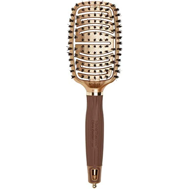 Olivia Garden NanoThermic Haarbürste mit Ionen-Flex, für Kopfhaut, glättende und glänzende Oberfläche – Bild 1