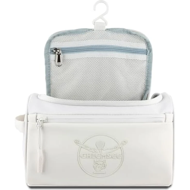 Chiemsee Kulturbeutel TRACK "N" DAY, Beauty Case aus 100 % recyceltem PET, grau – Bild 7