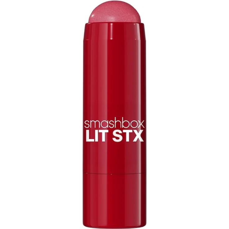 Smashbox LIT STX Blushlighter, multifunktionale Formel für Wangen und Lippen, hochpigmentierte cremige Textur, FLASH MAUVE, 5 g