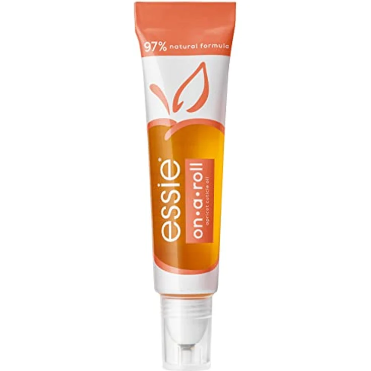 essie on a roll apricot nail & cuticle oil, spendet Nägeln und Nagelhaut Feuchtigkeit, in praktischer Reisegröße, 13,5 ml – Bild 1