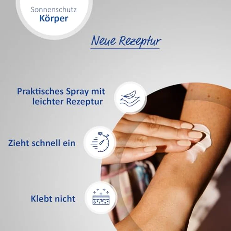 Ladival Sonnenschutz Spray LSF 50+ für trockene Haut, beruhigend mit Hyaluronsäure, 4-fach Zellschutz, wasserfest, 150ml – Bild 5