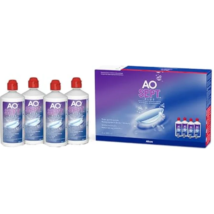 Alcon Aosept Plus 4 x 360 ml Peroxid-System für weiche & harte Kontaktlinsen, inkl. 4 Aufbewahrungsbehälter - Preisvergleich – Bild 2