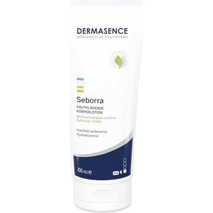 Dermasence Seborra, Hautklärende Körperlotion mit 10% Glycolsäure und Urea, 200 ml