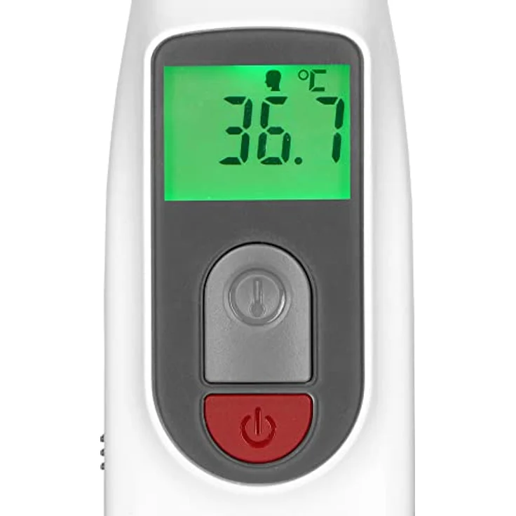 Fysic FT38, Infrarot-Stirnthermometer mit automatischer Abschaltung, 3 Sekunden Messzeit, Speicherung der letzten 25 Messwerte – Bild 5