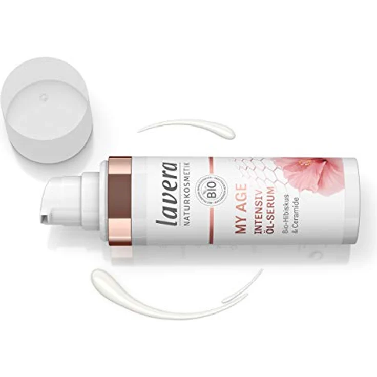 lavera MY AGE Intensiv Öl-Serum mit Bio-Hibiskus und Ceramiden, mindert Pigmentflecken, für reife Haut, zertifizierte Naturkosmetik, vegan, 30 ml – Bild 4