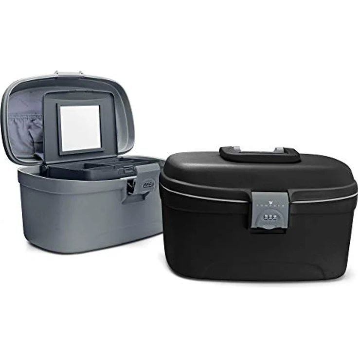 Roncato, Necessaire, Light - Beauty Case, Schwarz, (15 l) - Widerstandsfähig, wasserbeständig, mit Schloss und Flugzeug-tauglichen Maßen – Bild 3