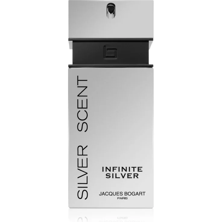 Jacques Bogart Silver Scent Infinite Silver, Eau de Toilette für Herren, 100 ml, holziger und pudriger Zitrusduft für den aktiven Mann
