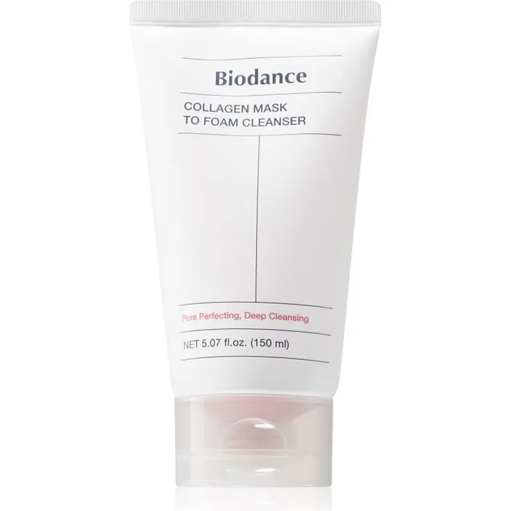 Biodance Collagen Mask To Foam Cleanser, tiefenreinigende Gesichtsmaske mit Kollagen, 150 ml, für empfindliche Haut