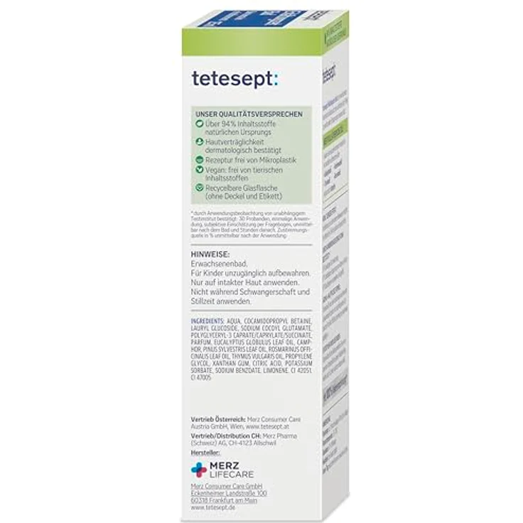 Tetesept Erkältungszeit Bad, entspannender Badezusatz für ein wohltuendes Vollbad, 125 ml – Bild 8