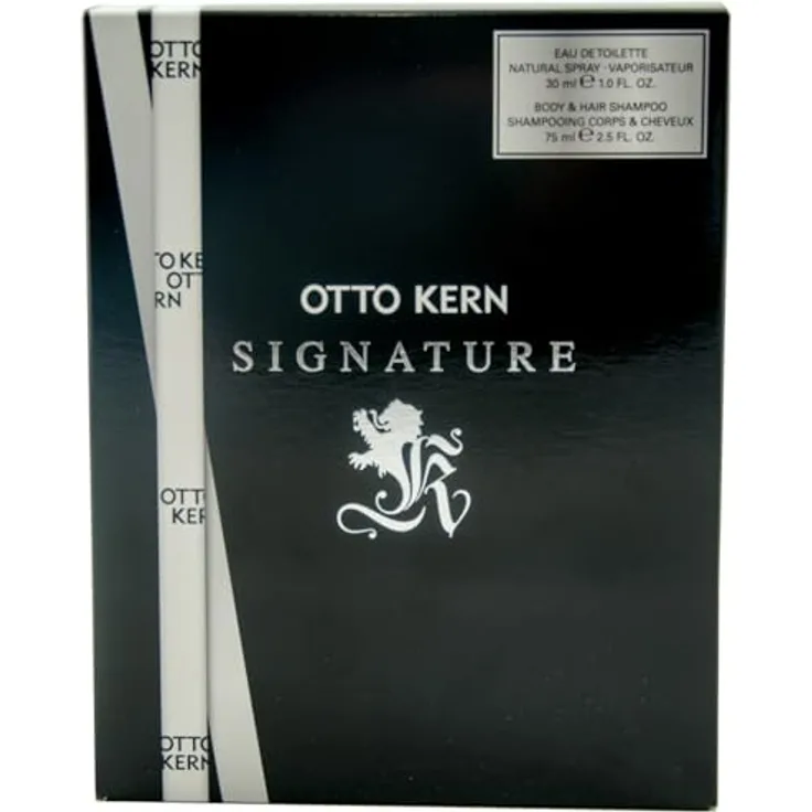 Otto Kern Geschenkset Signature, 30 ml Eau de Toilette und 75 ml Duschgel für Herren mit maskulinem Duft