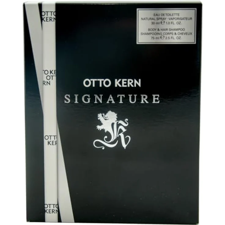 Otto Kern Geschenkset Signature, 30 ml Eau de Toilette und 75 ml Duschgel für Herren mit maskulinem Duft
