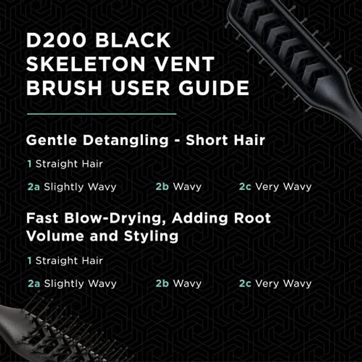 Denman D200 Hyflex Vent Brush 7-reihig schwarz – Bild 6