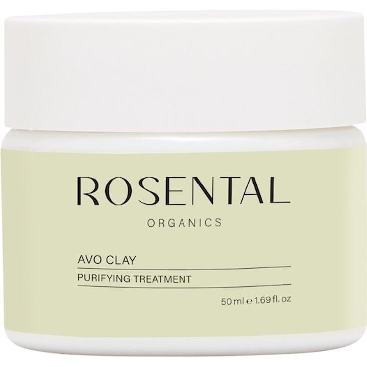 Rosental Organics Avo Clay Mask, Gesichtsmaske zur porentiefen Reinigung, 50 ml, für unreine und fettige Haut
