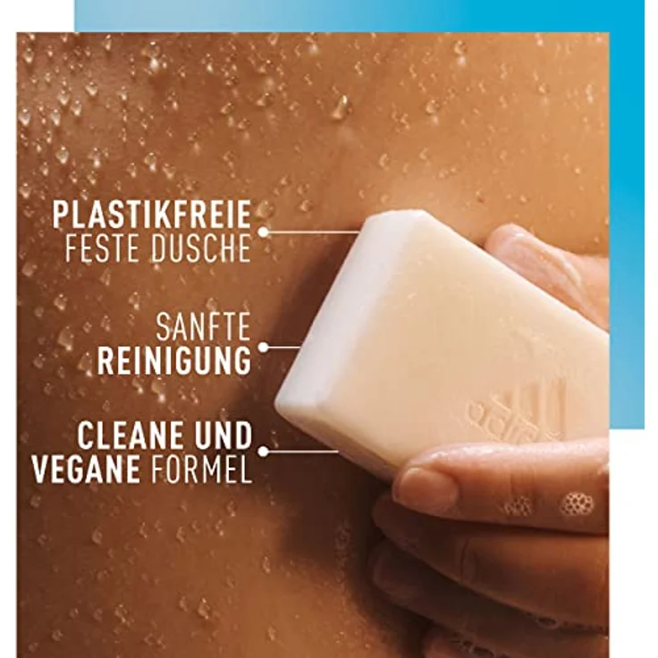 adidas Deep Care feste Dusche für sie, mit reichhaltiger Sheabutter, sanfte Pflege für sensible Haut, vegan, 100 g – Bild 5