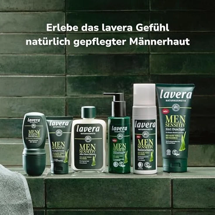 lavera Men sensitiv Deo Roll-On - 48 h Schutz - ohne Aluminium - zuverlässig bei Sport - vegan - Naturkosmetik - 50 ml, lavera – Bild 5