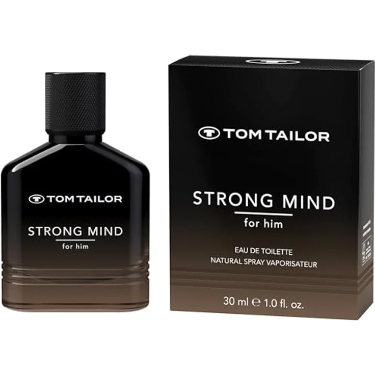 Tom Tailor® Strong Mind Eau de Toilette Natural Spray, Herrenduft mit Kardamom, Apfel und Zedernholz, moderne Farbverlauf-Flasche – Bild 1