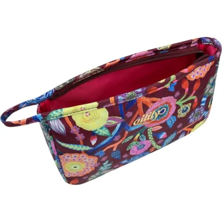 Oilily Pieternella Stripe Kosmetiktasche, rot, 22 cm x 8 cm x 14 cm, 100% Polyester – Bild 4