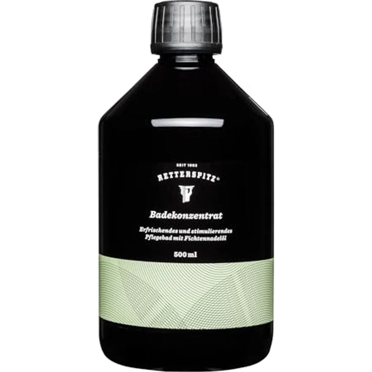 Retterspitz RETTERSPITZ Badekonzentrat, ätherisches Öl aus Fichtennadeln, leicht schäumend, grün, 500 ml – Bild 1