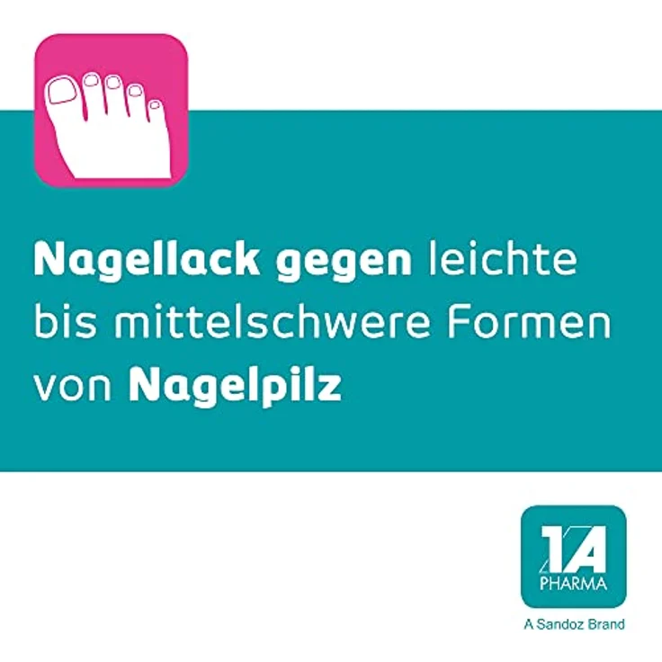 Terbinafin - 1 A Pharma®, Wirkstoffhaltiger Nagellack für leichte bis mittelschwere Formen von Nagelpilz mit Terbinafin 78,22 mg/ml (6,6 ml) – Bild 3