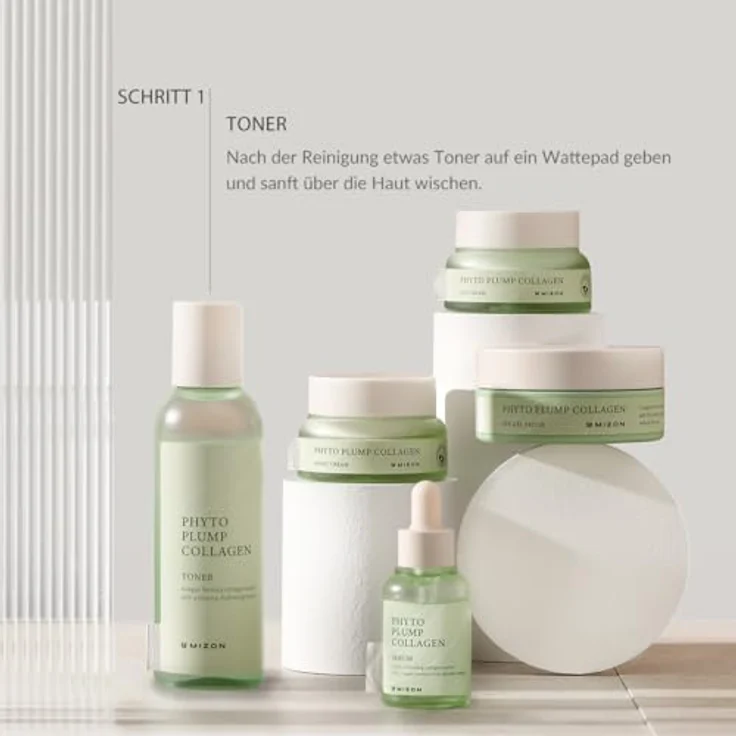 Mizon Phyto Plump Collagen Toner, Gesichtswasser für Damen mit feuchtigkeitsspendender Formel und Anti-Aging-Eigenschaften, 150 ml – Bild 6