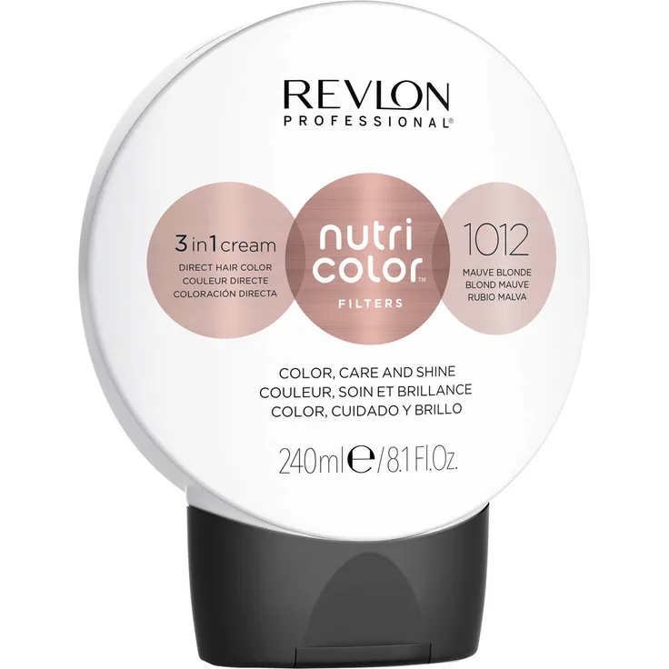 Revlon Professional Nutri Color Filter Kugel 1012, Haarfärbemittel mit Pflegeformel, 240 ml, Mauve Blonde