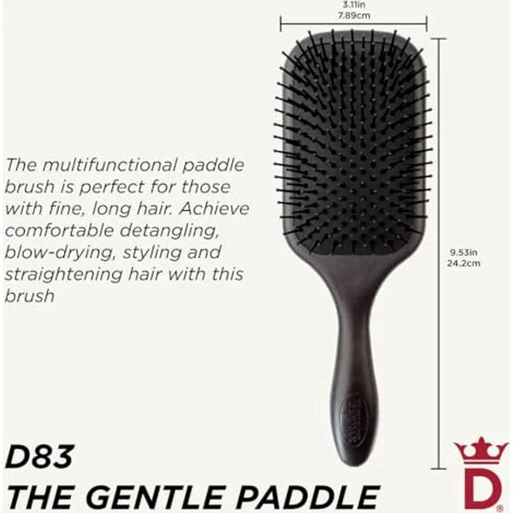 Denman Grooming D83 Large Paddle Brush Black – Bild 2