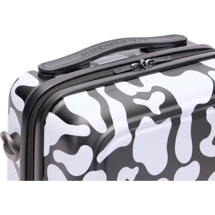 Mandarina Duck LOGODUCK Moire Beauty CASE, Beauty Case in rigido policarbonato mit alltäglicher Organisation, verstellbarer und abnehmbarer Tragegurt, Smart Sleeve für Koffer-Integration – Bild 4