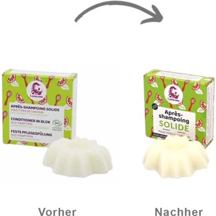 Lamazuna Organic Feste Pflegespülung für alle Haartypen 74 ml – Bild 3