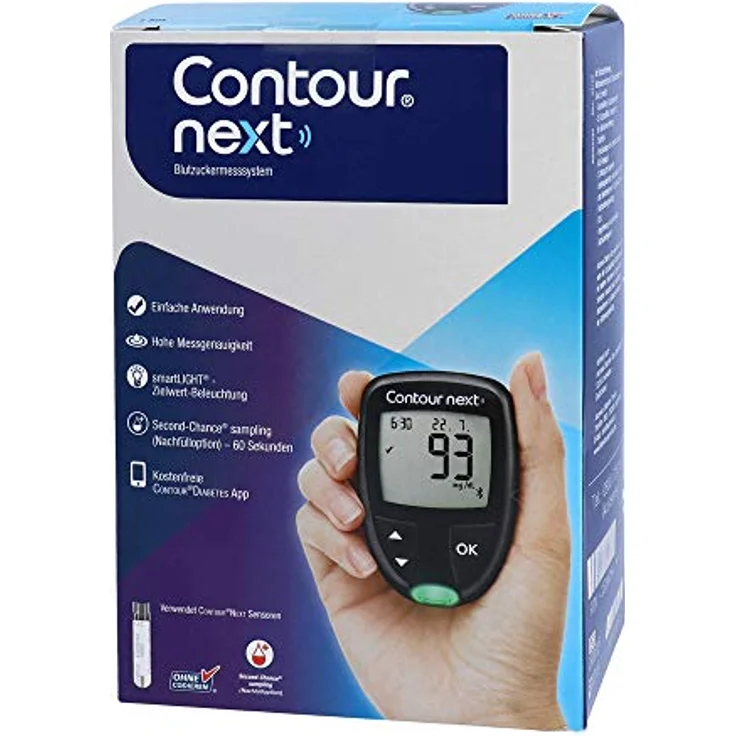 Contour Next Set Blutzuckermessgerät mg/dl 1 St Gerät – Bild 2