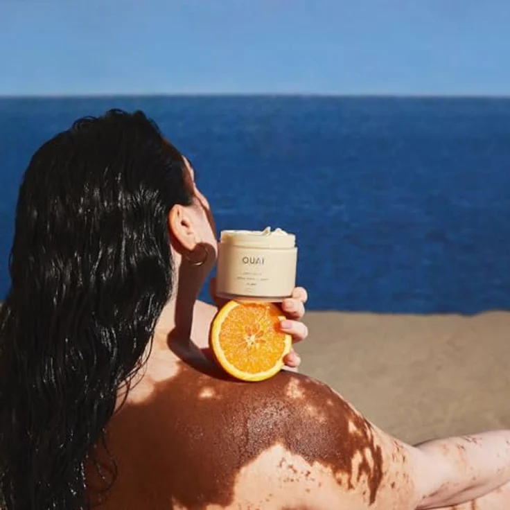 Ouai Body Crème St. Barts, Unisex Körperlotion mit Drachenfrucht, Orangenblüte und Tuberose, 212 g, schnell einziehende Textur, tierversuchsfrei – Bild 5