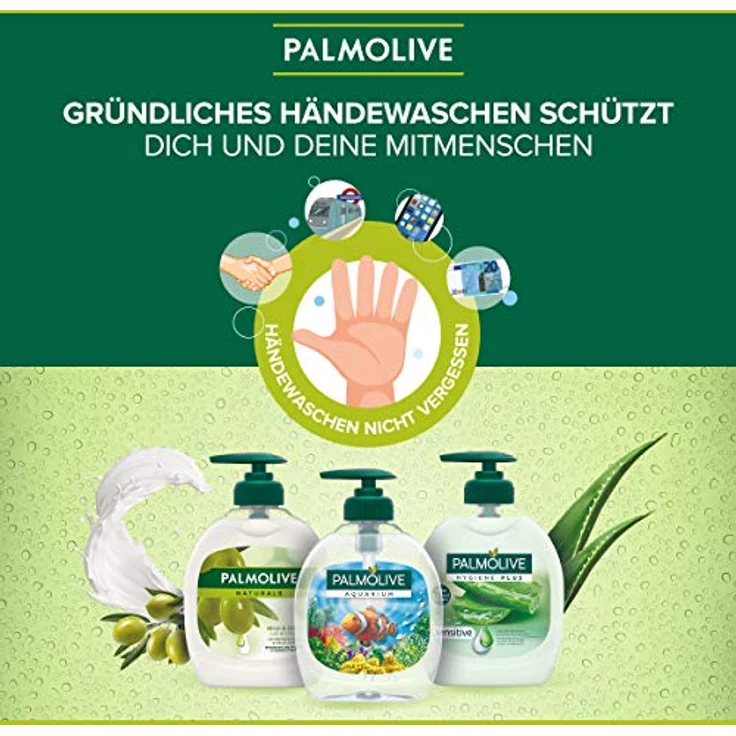 Palmolive Aquarium, Sanfte flüssige Handseife, 500 ml, hautschonend mit praktischer Dosierpumpe – Bild 9