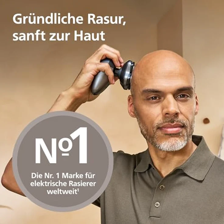 PHILIPS Head Shaver Pro Series 7000, Glatzenrasierer mit 360°-Scherkopf, ComfortCut-Klingen, wasserdicht, Modell HS7980/15 – Bild 2