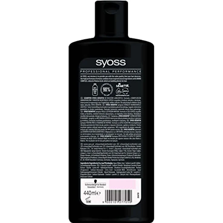 Syoss Keratin Shampoo 440 ml, Feuchtigkeitsspendend – Bild 2