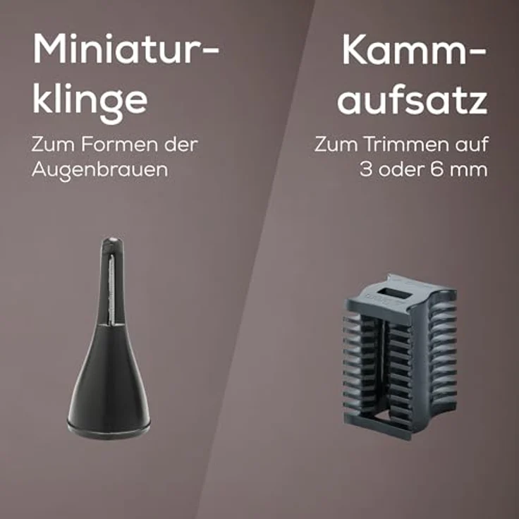 BEURER Augenbrauentrimmer Präzisionstrimmer MN2X - Zuverlässiges Trimmen von Augenbrauen und Nasen- oder Ohrhaaren, spritzwassergeschützt – Bild 5