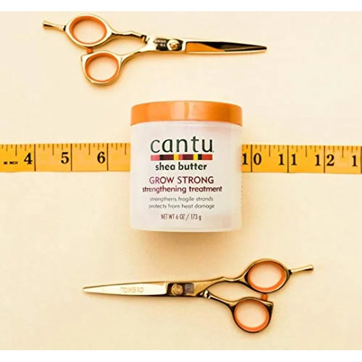 Cantu grow Strong Stärkende Hitzenschutz Haarkur Mit Sheabutter 2 x 173 g – Bild 4