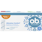 o.b. ProComfort Tampons Super, mit Dynamic Fit Technologie und SilkTouch Oberfläche, gynäkologisch getestet, 100% pflanzlich basierter Tamponkern