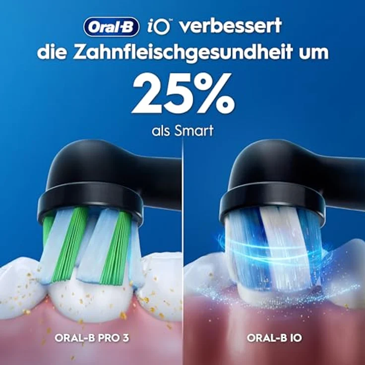Braun Oral-B iO Series 3 Plus Edition, Elektrische Zahnbürste mit 3 Aufsteckbürsten, 3 Putzmodi, Schwarz – Bild 9
