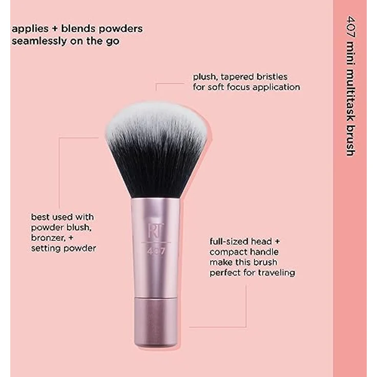 Real Techniques Technik-Multitask Bürste Make-up Pinsel, Dekorative Kosmetik Make-up Accessoires – Bild 3