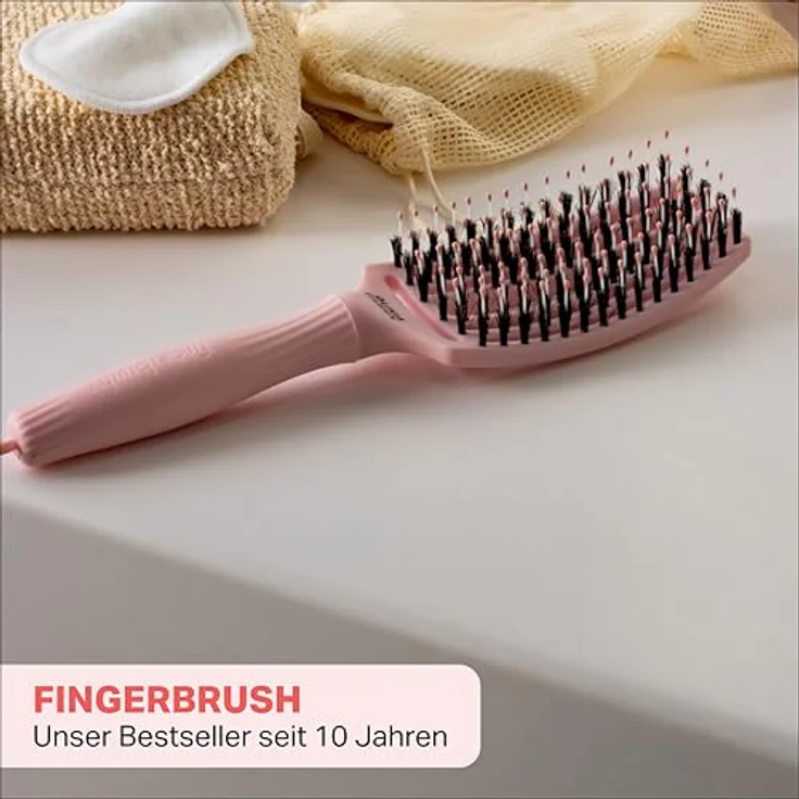 Olivia Garden Fingerbrush Combo Medium Pastel Pink Bürste FB-CMOPI – Bild 2