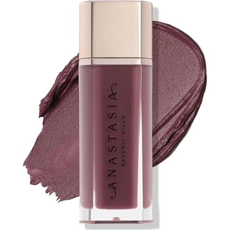 Anastasia Beverly Hills Lip Velvet Lipgloss, hochpigmentiertes Lippenmousse mit True-Matte-Finish, 3,5 g, BLACKBERRY – Bild 1
