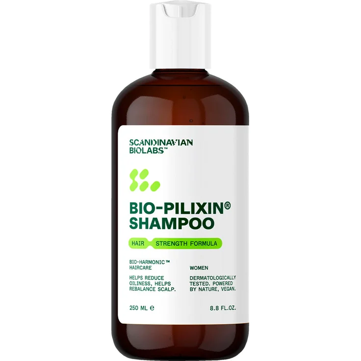 Scandinavian Biolabs Bio-Pilixin® Shampoo+, 250 ml, 100% vegan, für Frauen, Eukalyptusduft, sulfatfrei