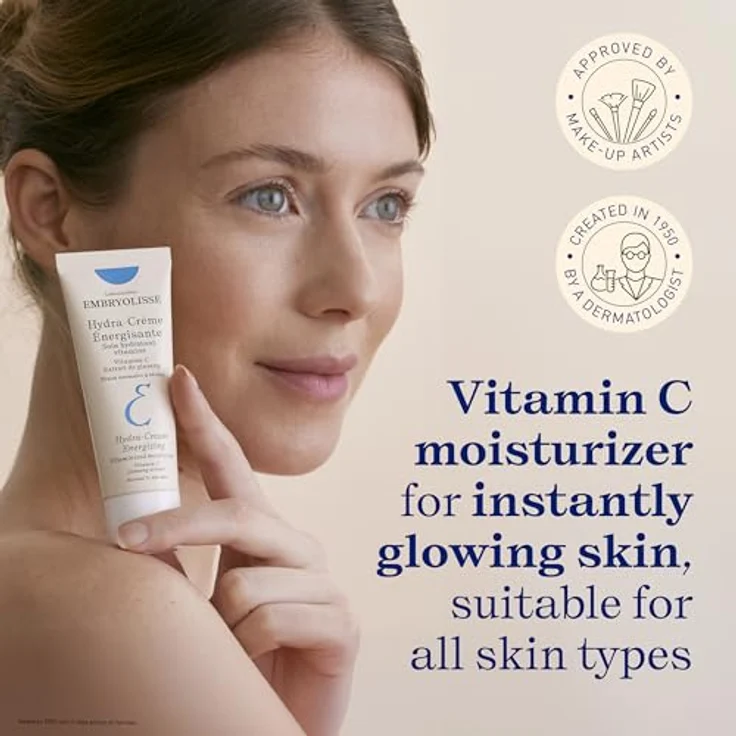Embryolisse Hydra Energizing Cream 40ml, antioxidative Gesichtscreme mit Vitamin C und lila Ginseng-Extrakt für normale bis trockene Haut – Bild 2