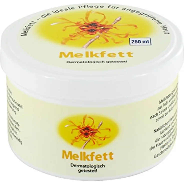 Avitale Melkfett mit Hamamelis, 1er Pack (1 x 250 ml), optimale Hautpflege für raue und rissige Haut, dermatologisch getestet, made in Germany