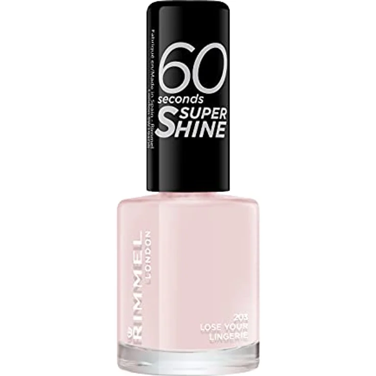Rimmel London 60 Seconds Super Shine Schnelltrocknender Nagellack 8 ml Farbton 203 Lose Your Lingerie – Bild 2